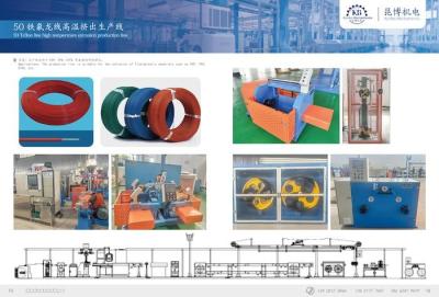 Línea de producción de extrusión de PTFE de alta temperatura con línea de teflón 200 m/min