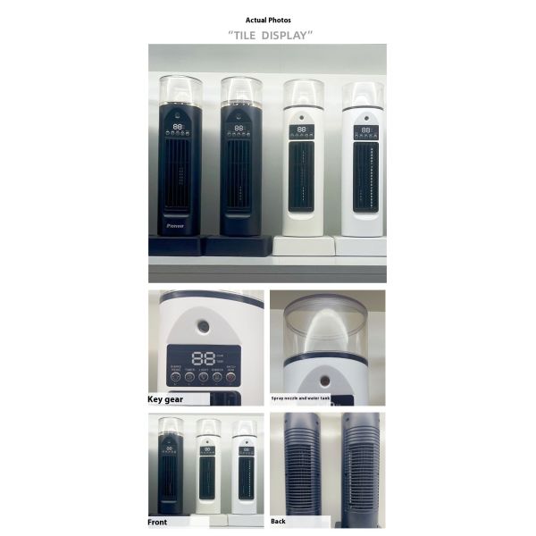 Mini Quiet Tower Fan For Bedroom White USB Charging Mode 3 In 1