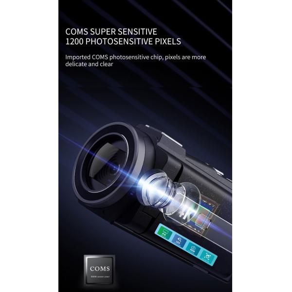 4k 30fps Waterproof Handheld Camcorder 48M EIS Handy HD Mini DV Camera