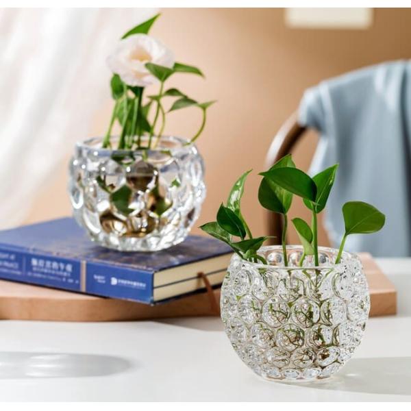Crystal Clear Home Decoration Glass Vase Lead Free Machine Pressed