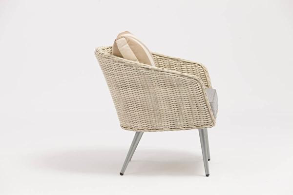5 ans cadre design moderne poly rotin salon extérieur canapé de jardin imperméable chaise en osier brun meubles pour le repos
