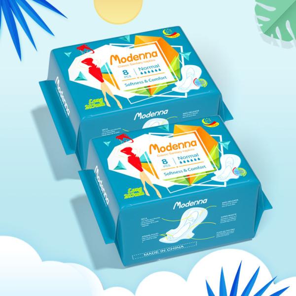 Higiene menstrual das almofadas sanitárias das almofadas femininos das mulheres de bambu do carvão vegetal