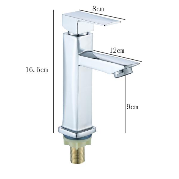 Faucet раковины сосуда Bathroom квадрата краны таза тщеты патрона стильного латунные