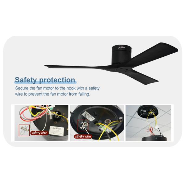 Verão e Inverno Ventilador de Tecto de Madeira Sólida 4h Temporização para Casa Hotel Escritório