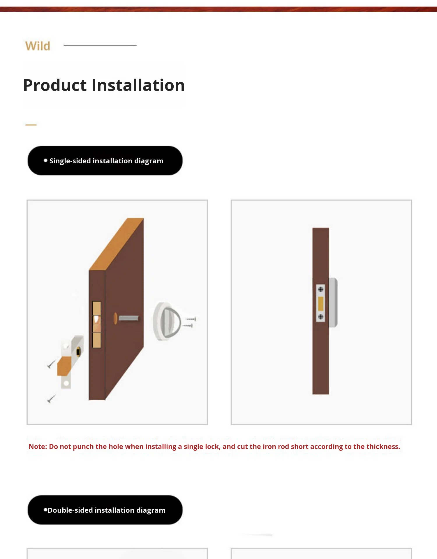 Stainless Steel Invisible Hidden Door Lock Modern Design Universal Bedroom Doors Wall-Mounted Sliding Door Closure Doors