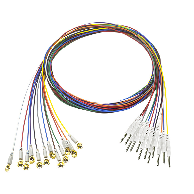 3,5 Mono тип электрод чашки штепсельной вилки EEG Leadwires электродов EEG EMG крышки золота