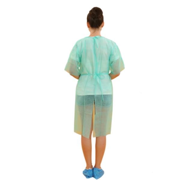 disposable non woven patient gown green hospital patient wear protective gowns