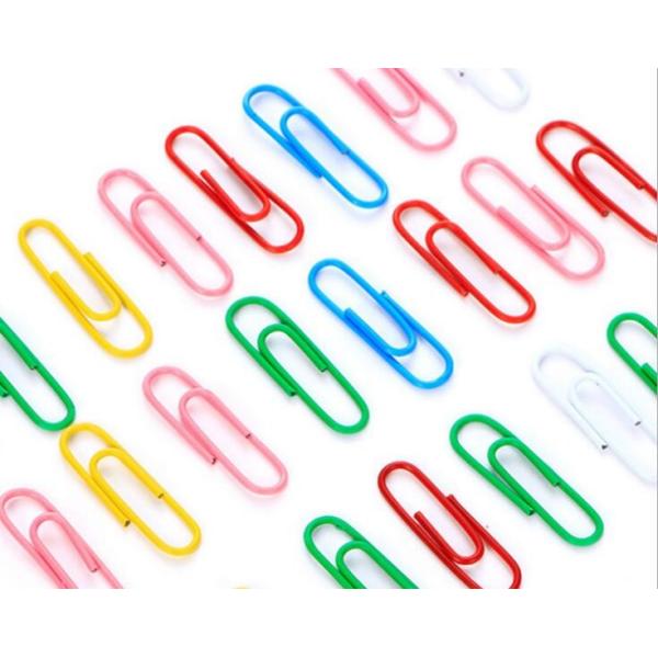 25mm Of 100pcs/Box Vinyl Coated Color Paper Clips For  Office Supplies