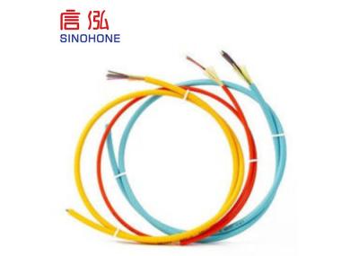 Tight Buffer Fiber FTTH 1-4 Core Indoor Fiber Optic Cable Of Flame Retardant