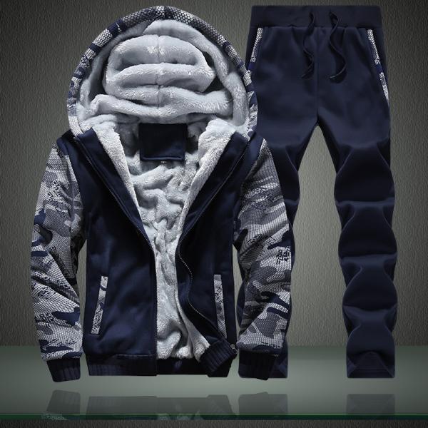 Polyester / Cotton Knitted Heated Jacket Dark Blue Baseball Uniform Printed Jacket