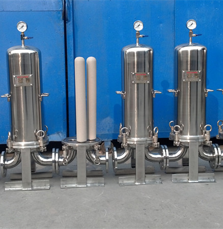 Stainless Steel Multi Cartridge Filter Housing for Food Beverage Production Equipment