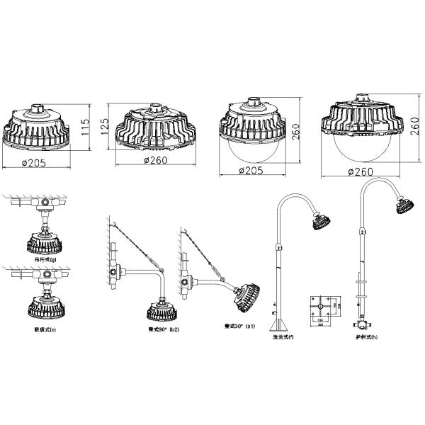 100w светодиодные взрывозащитные лампы 10000Lm OEM