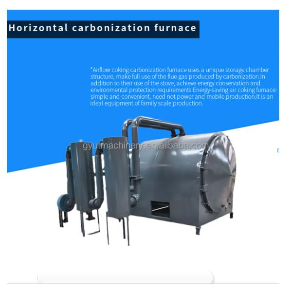 Horno de carbón de retorte de biocarbono profesional para la fabricación de combustible de gas de biomasa