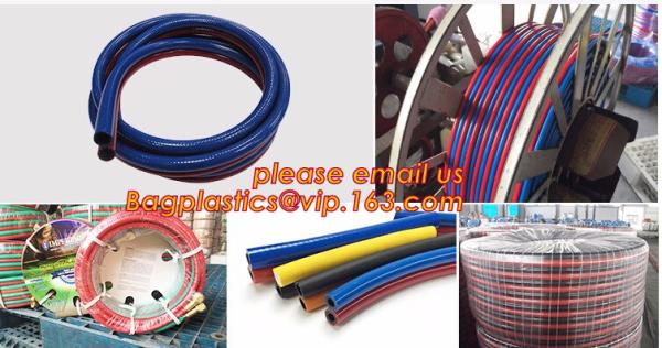 Clear Vinyl Tubing PVC three poly two thread hose pvc braided hose pipe, plastic fiber hose factory offer