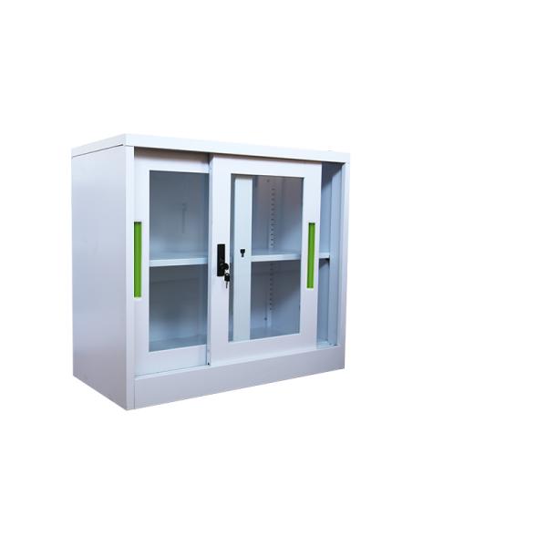 Высота кухонного шкафа офиса металла раздвижной двери половинная с замком Х900*В900*Д400мм