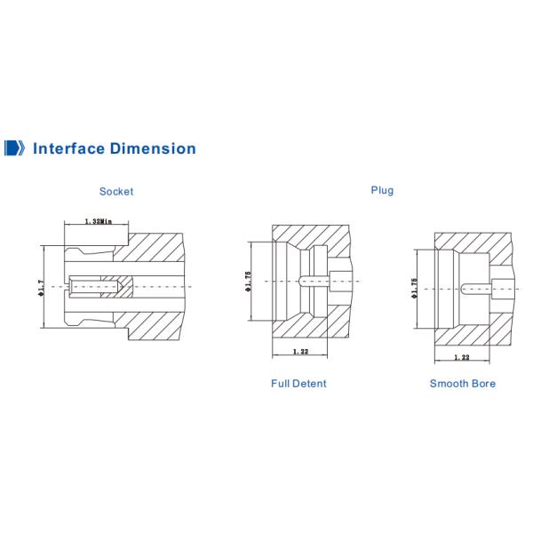 SMPS Male PCB Connector 60GHz 50Ω Gold Plated RF Coaxial