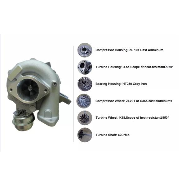 4BD1 4GB1 Turbocharger Excavator Engine Parts 49189 - 00501 Used Hitachi  Spare Parts