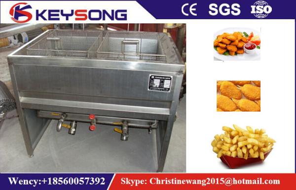 Manual Small Industrial Deep Fryer , Peanuts / Chick Commercial Electric Deep Fryer