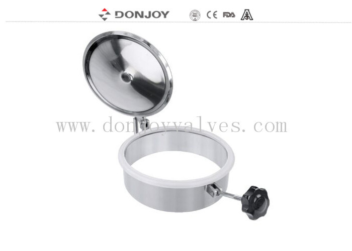 Крышка люка SS316L 450*100mm круглая без давления для танка