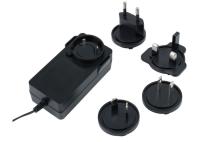 CE FCC RoHS 認定 スリム デスクトップ 電源アダプタ ユニバーサルプラグ 65W 24V 型 出力