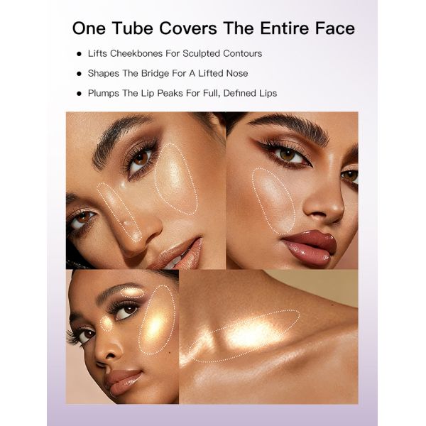 Radiant Glow Liquid Highlighter for Face & Body Contouring
