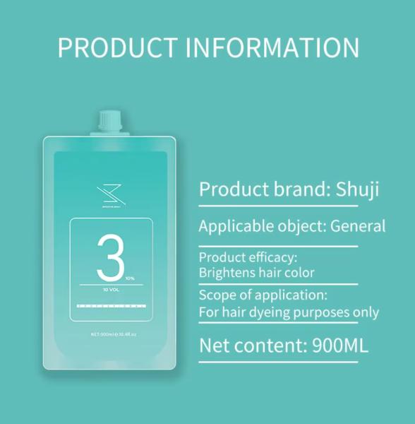 Professional Peroxide Developer Natural Hair Oxidant Cream Raw Material 1% 3% 6% 9% 12% Permanent Hair Color OEM/ODM