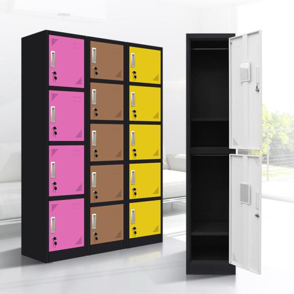 colorful 5 Tier  0.9mm Steel 450mm depth Middle School Lockers