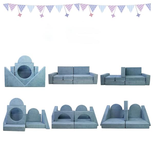 Living Room Kids Magnetic Play Couch DIY Sofa Couch Children's Crawling Mattress