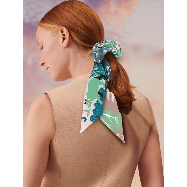 Vintage large  scrunchie Bow knot Hair Accessories