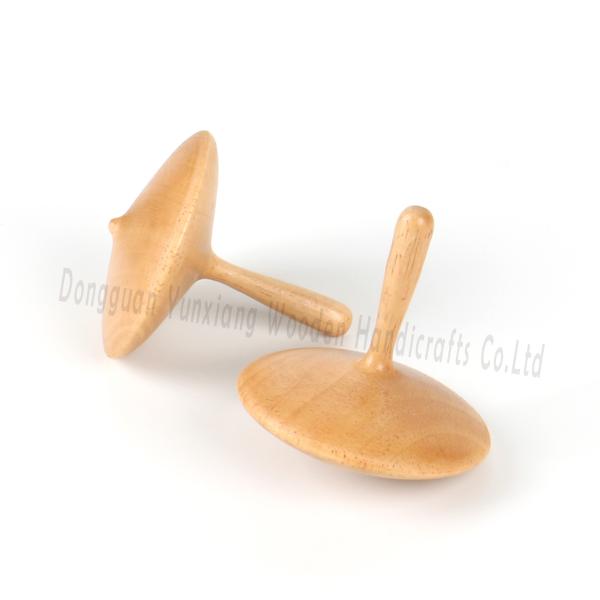 Custom Wooden Spin Tops Gyroscopes Montessori Sensory Toys