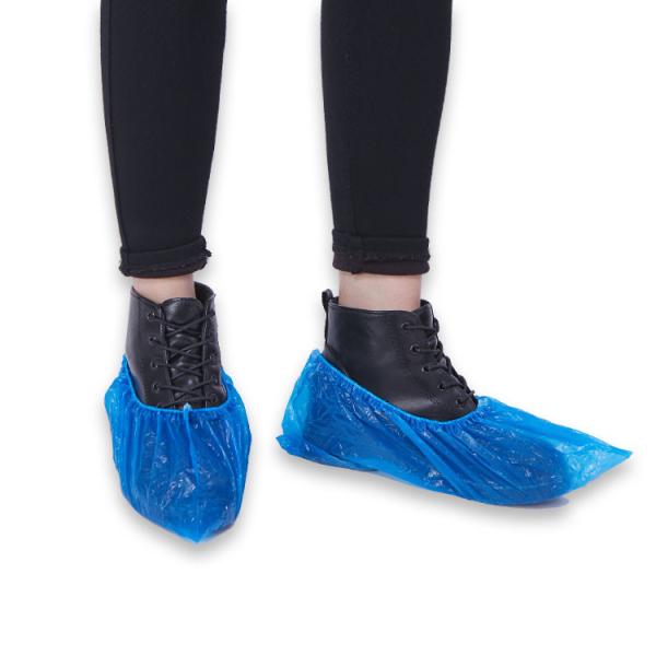Now Woven Disposable Shoe Covers Liquid Resistance Anti - Slip Dirt Proof