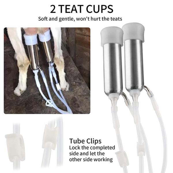 машины козы SS доильщика вакуумного насоса пульсирования 7L 14L доя