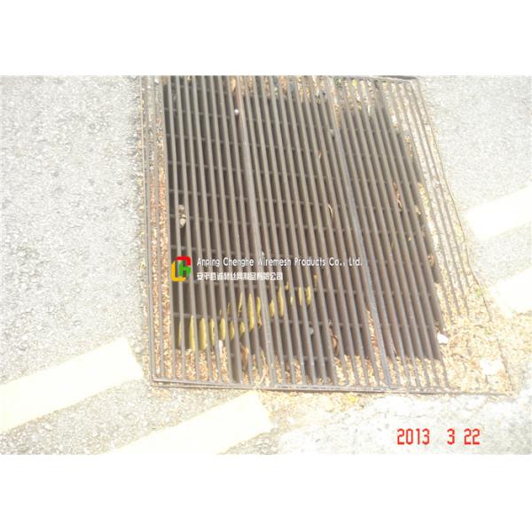 Galvanized Steel Grate Drain Cover With Angle Frame for Urban Road / Square