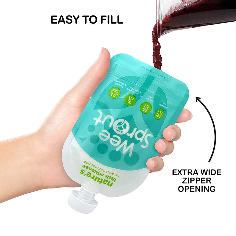 Мешки Spout хранения 100ml Eco детского питания дружелюбные стоя Squeezable