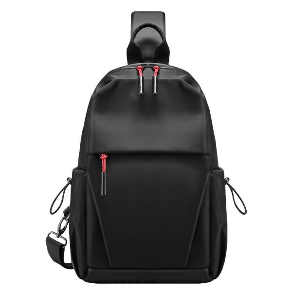 Sacos masculinos de moda, táticas, de ombro, de uso masculino Saco preto, com vários compartimentos