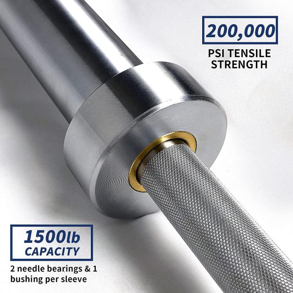 Factory Price Hard Chrome Sleeve 7ft Olympic Barbell Weight For 2