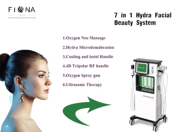Multifunctional Hydra Dermabrasion Water Jet Peel Facial Beauty Machine for Spa 7 IN 1