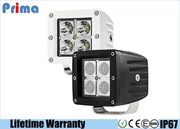 3 Inch 16W Square LED Work Lights Stainless Steel IP67 Waterproof Rate