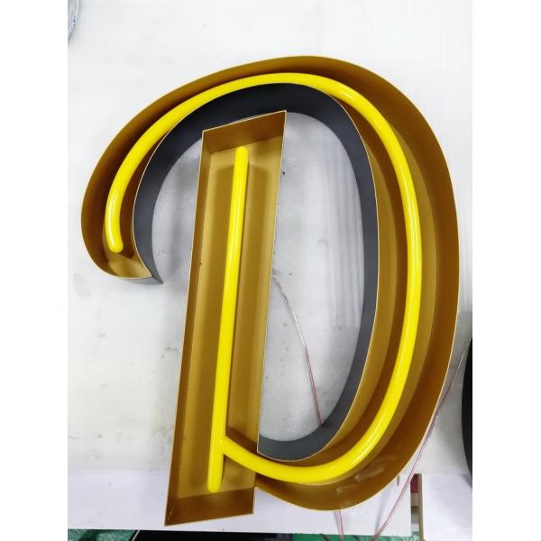 White Neon Channel Letter Signs 24.5mm Stainless Steel For Advertising