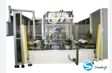 Machine de construction de noyau de radiateur réglable pour 6-8 cylindres et taille maximale du noyau 900*900*56 mm