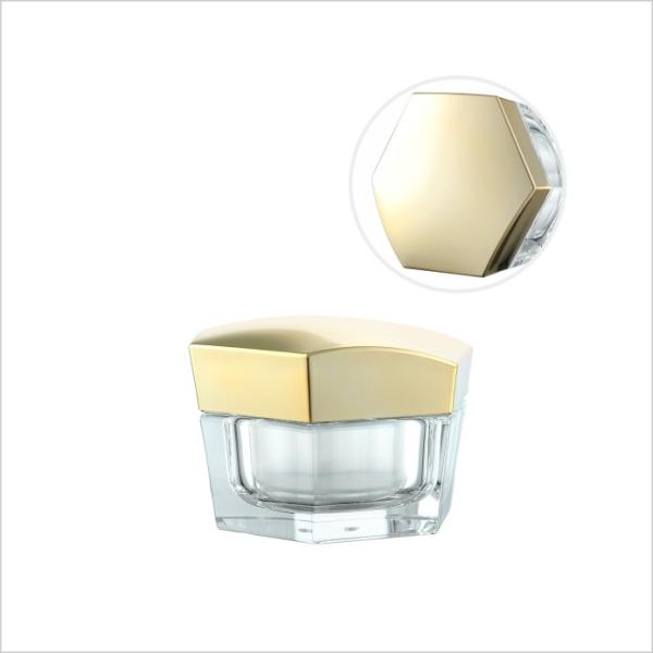 frasco de creme acrílico luxuoso de 30g 50g para frascos de empacotamento cosméticos do creme de Skincare