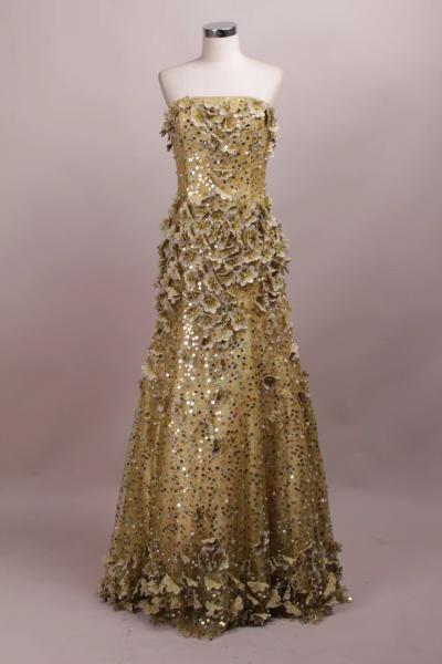 lady's party dress evening dress evening wear ready goods ready to ship stock 1