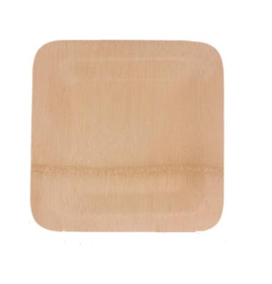 Organic Degradable Disposable Bamboo Plates 9 Inch For Party