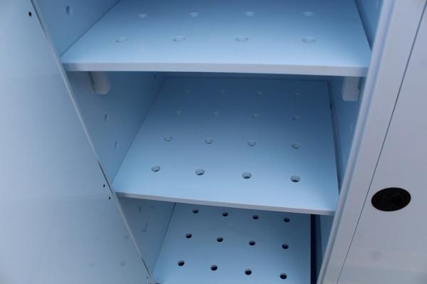 2pcs Door Corrosive Storage Cabinet Adjustable Shelves