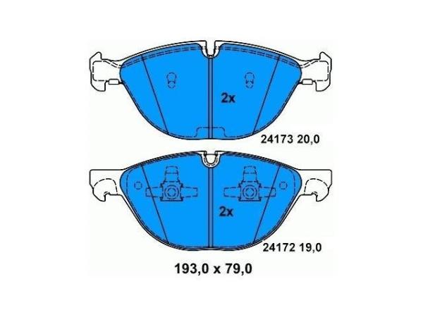X6 E71 BMW Front Brake Pads 34116778048 Rust Prevention Rustproof