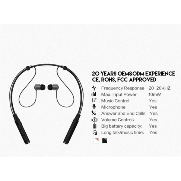 Magnet In Ear Neckband Headset Wireless Mini High Bass Headphone For Gym Running