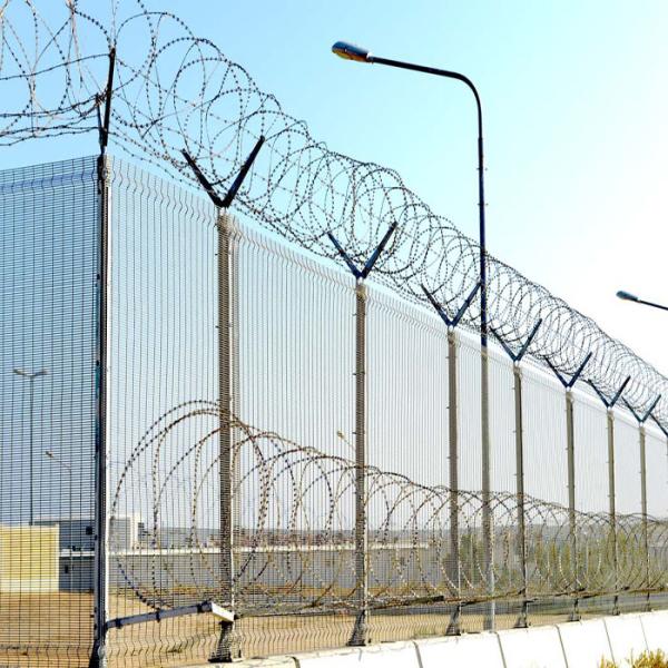 Galvanized South Africa 358 Anti Climb Clearvu Mesh Fence