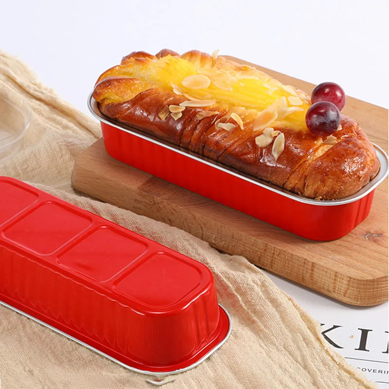 200ml Aluminum Foil Baking Cake Box for Cheese Dessert Bread Packaging Cup Disposable