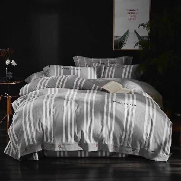 Cotton Colorful Printed Duvet Cover Breathable Fabric Colorful Bedding Set