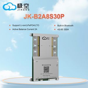 EU Stock Jk-B2a8s30p Jkbms Manufacture 200A 250A 300A 12V 24V 48V 4s 6s 8s 13s 14s 15s 16s 24s 30s LiFePO4 Smart BMS